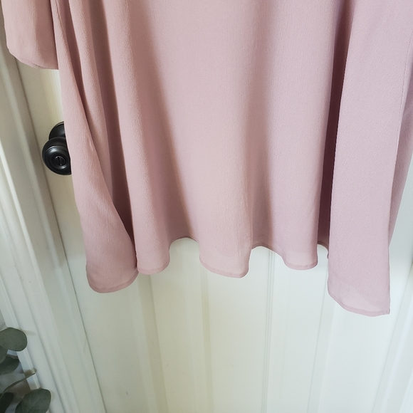 Nanette Lepore Pink Mock Neck Embroidered Dress - Picture 10 of 15